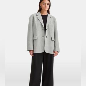 We Are Tala T/ALA Everyday Tailoring Oversized Blazer - Iron Grey Marl XS